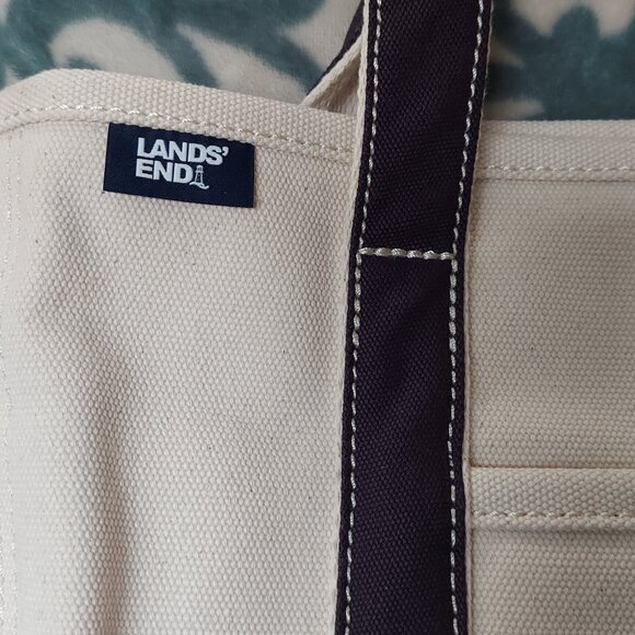Land's End Canvas Tote Like New - Picture 4 of 10
